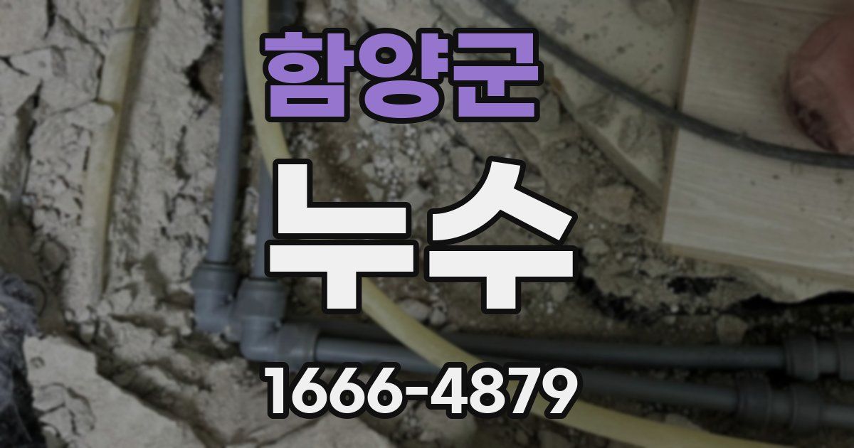 함양군 누수