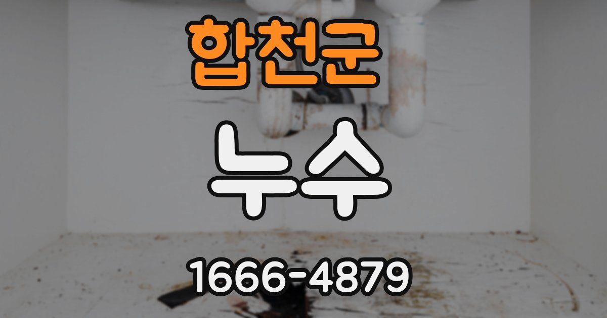 합천군 누수