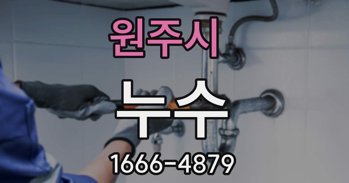 원주시 누수