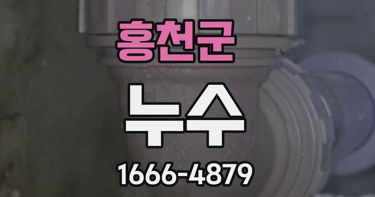 홍천군 누수
