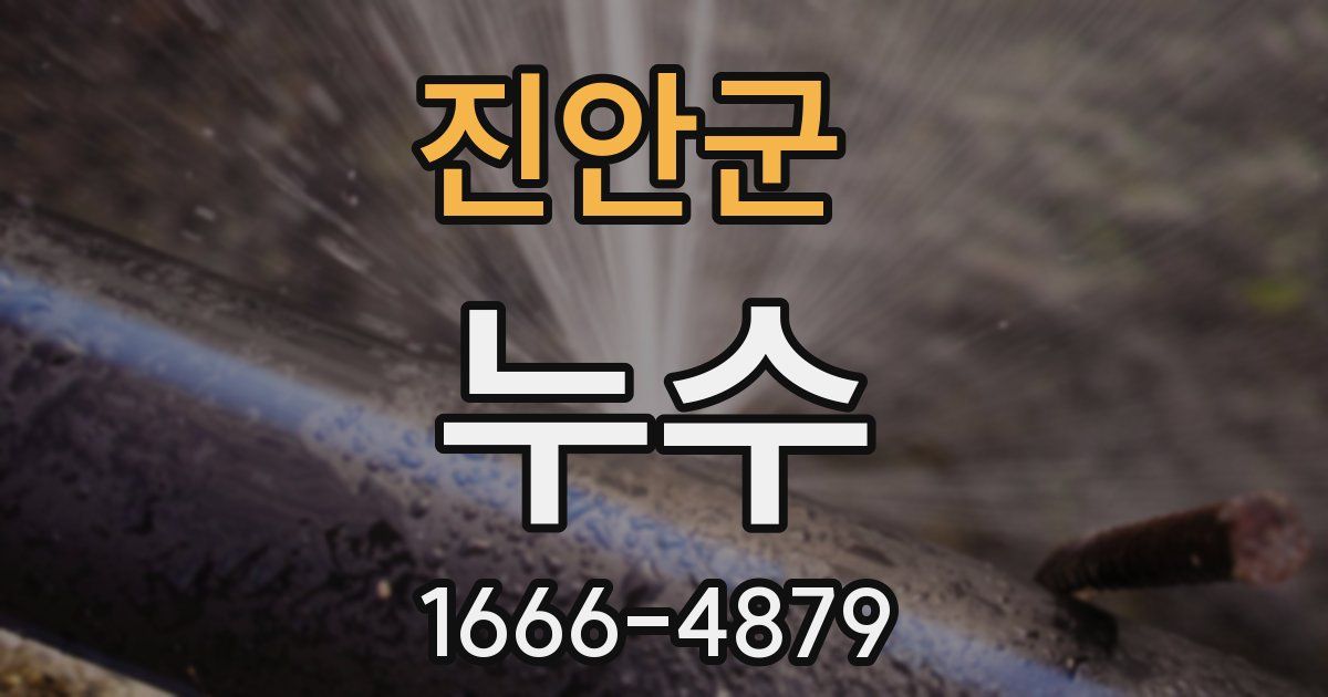 진안군 누수