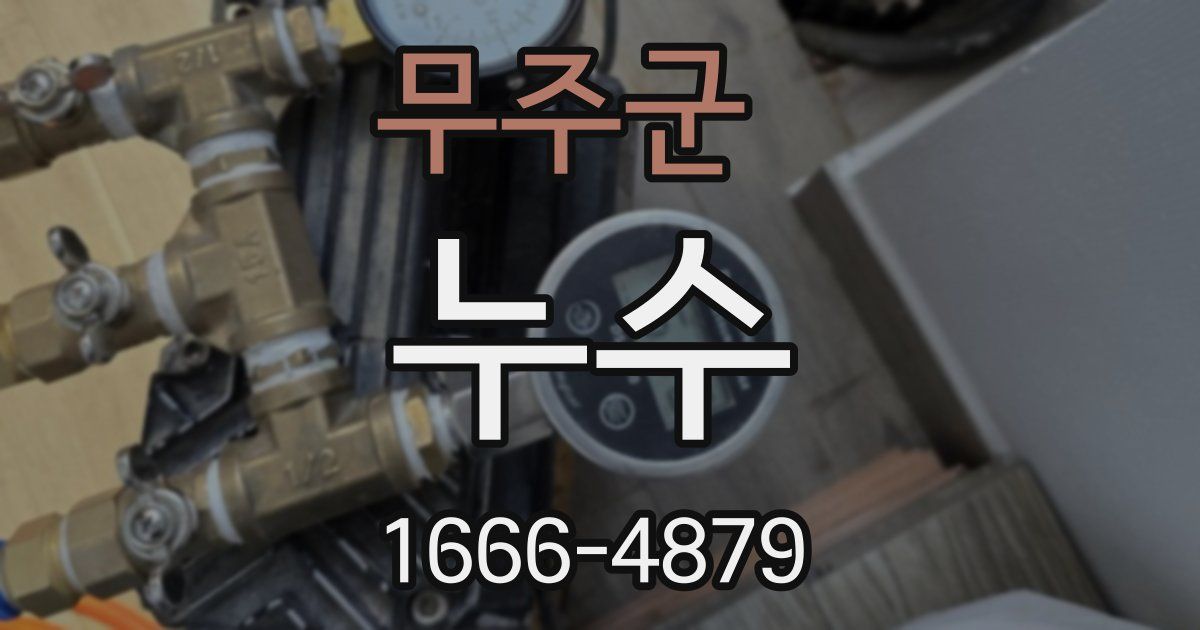 무주군 누수