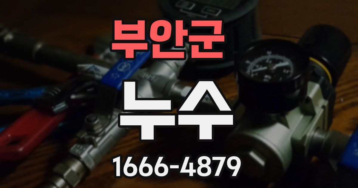 부안군 누수