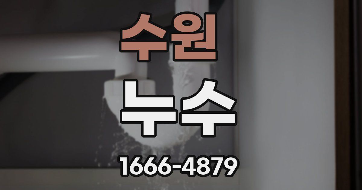 수원 누수