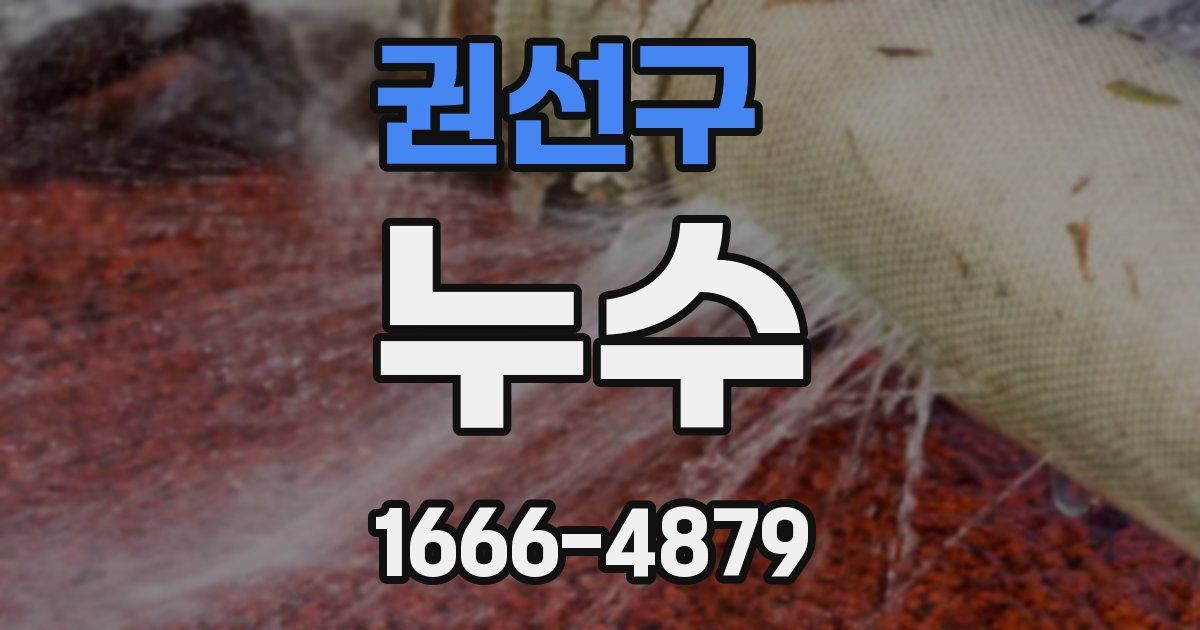 권선구 누수