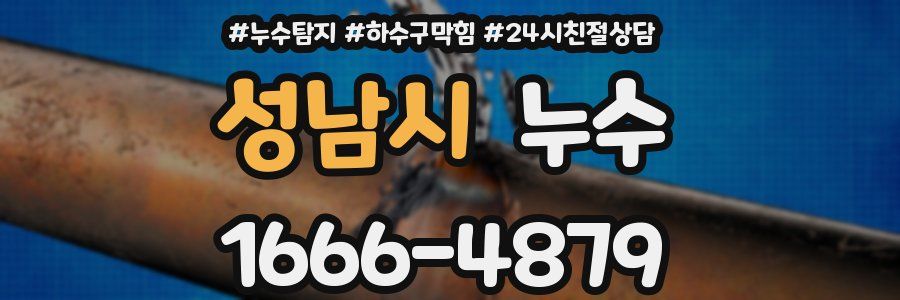 성남시 누수