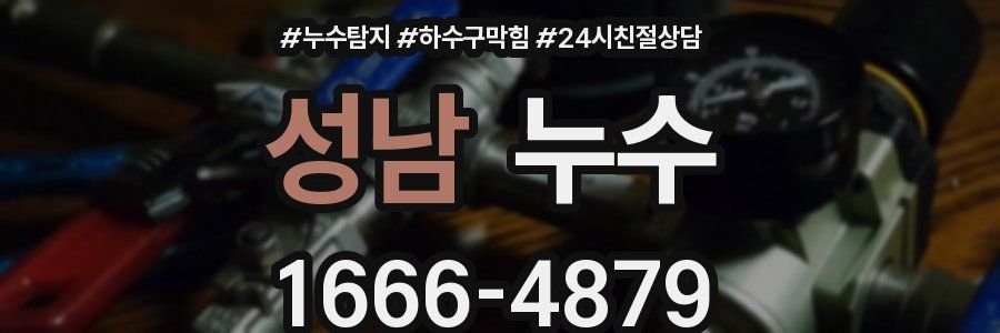 성남 누수