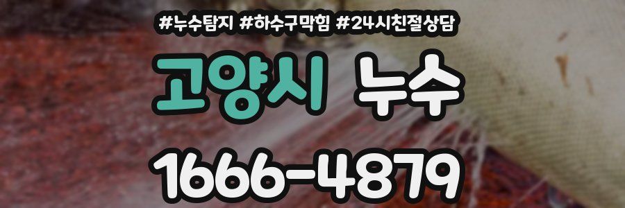 고양시 누수