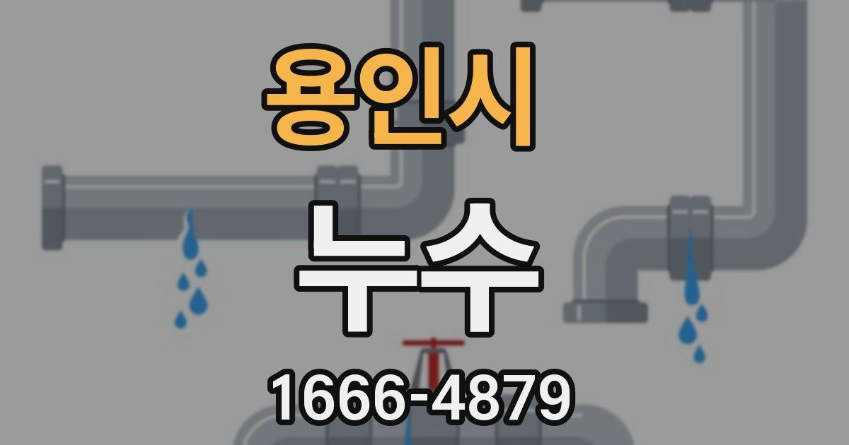 용인시 누수