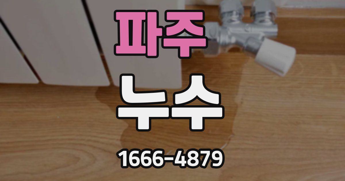파주 누수