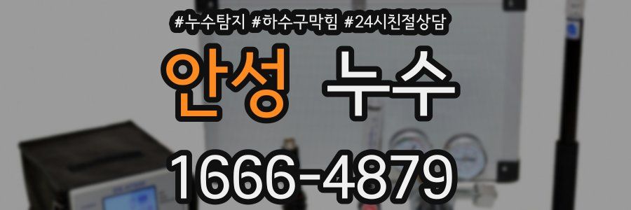 안성 누수