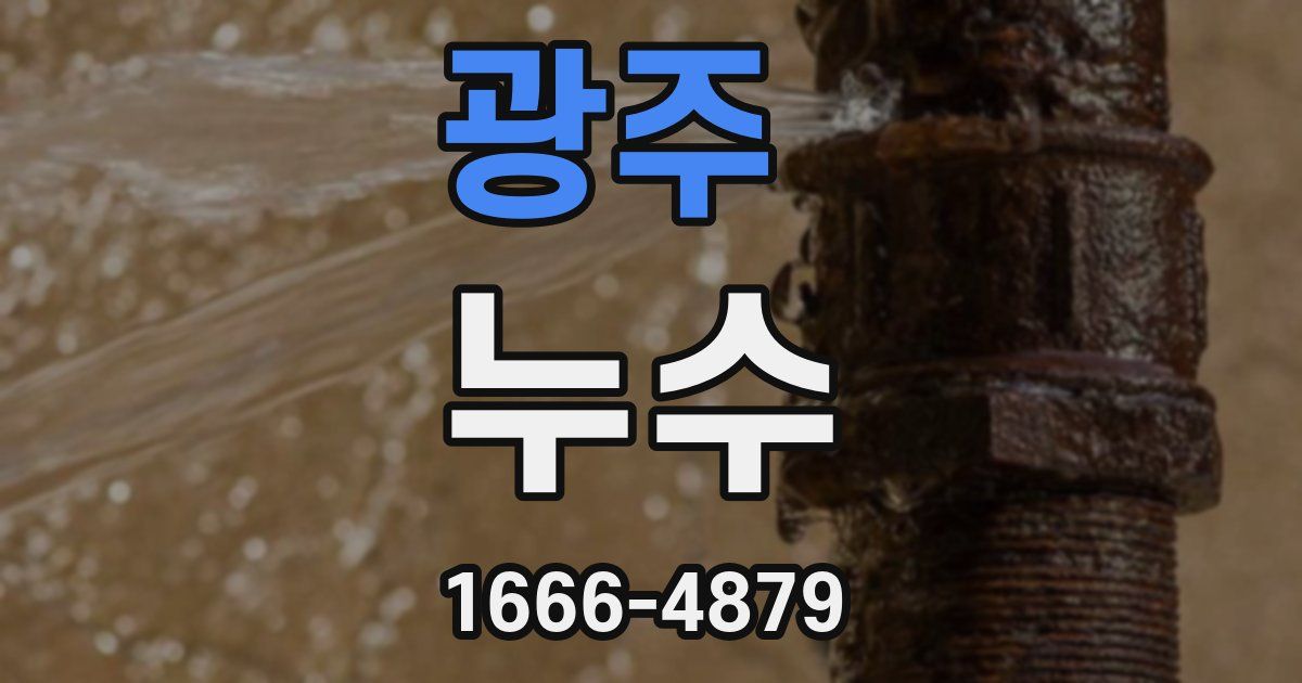 광주 누수