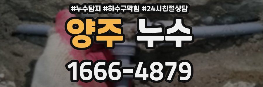양주 누수