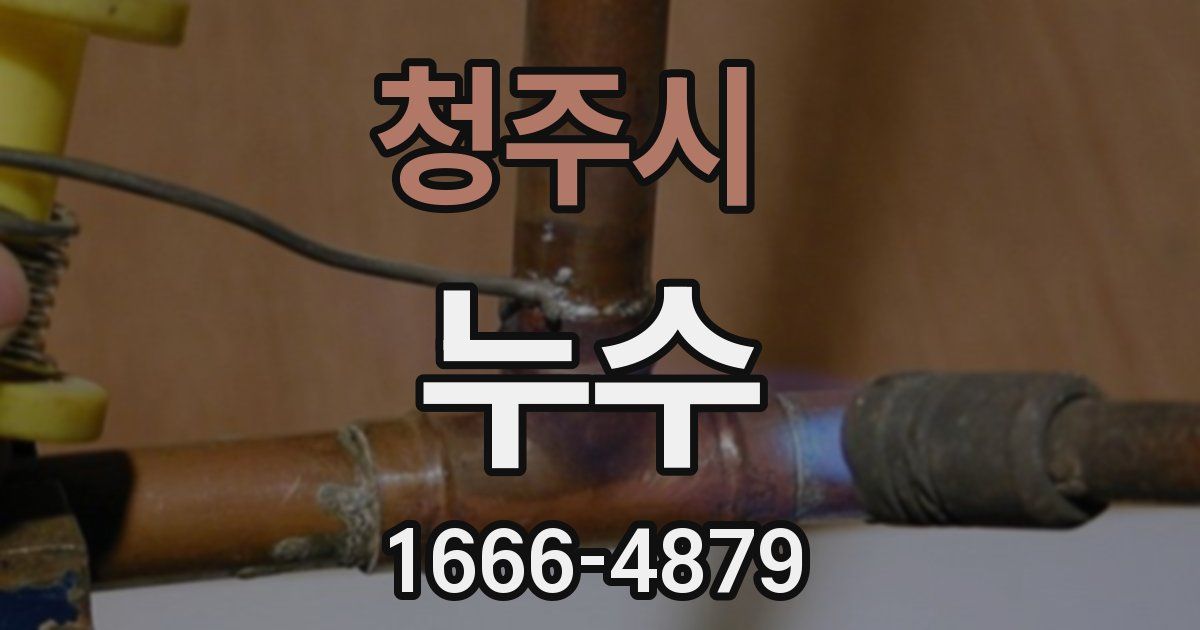 청주시 누수