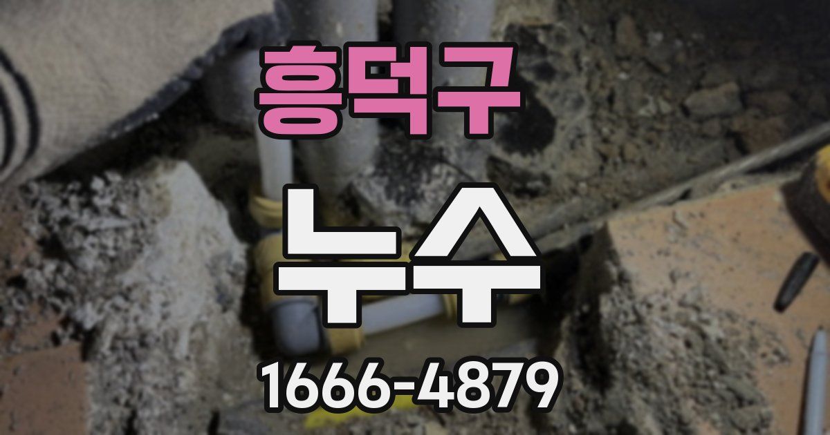 흥덕구 누수