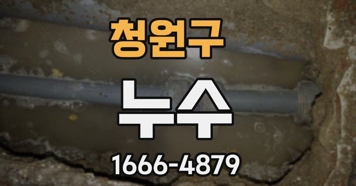 청원구 누수