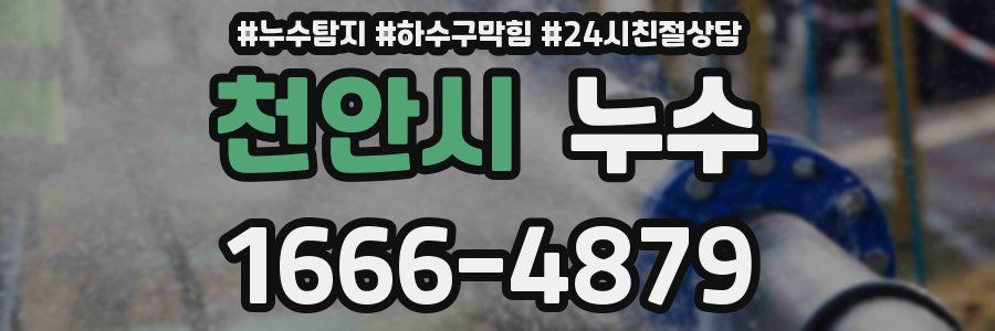 천안시 누수