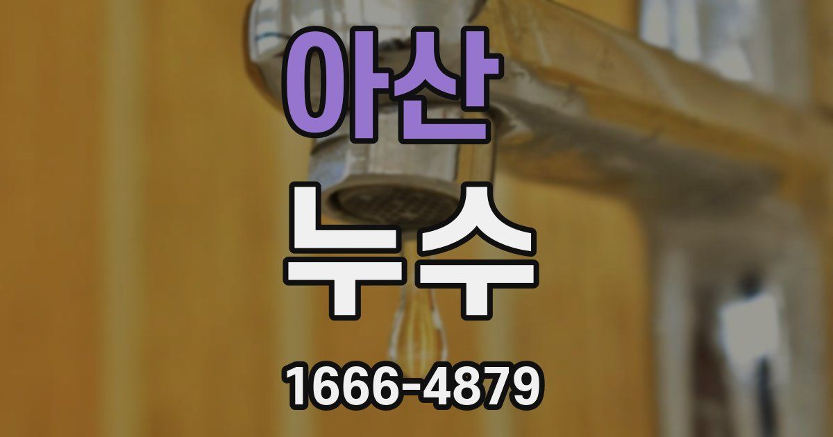 아산 누수
