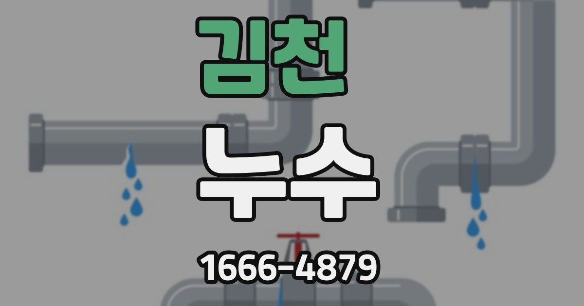 김천 누수