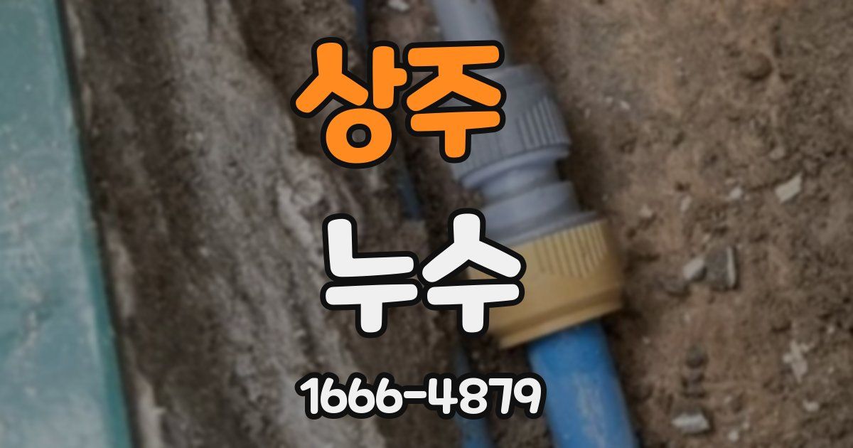 상주 누수