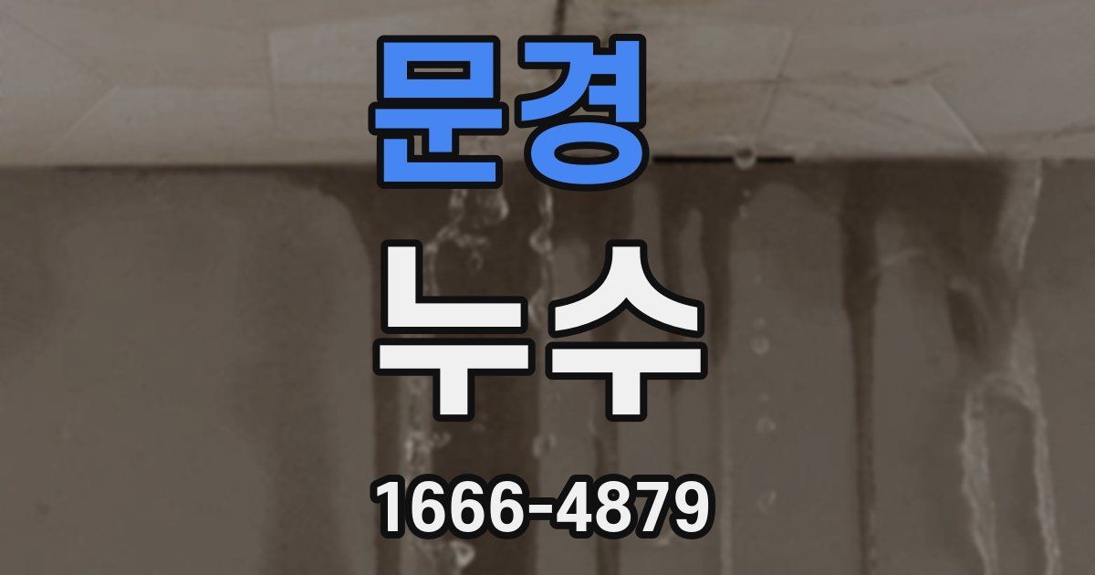 문경 누수