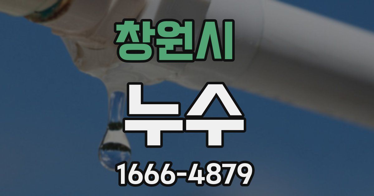 창원시 누수
