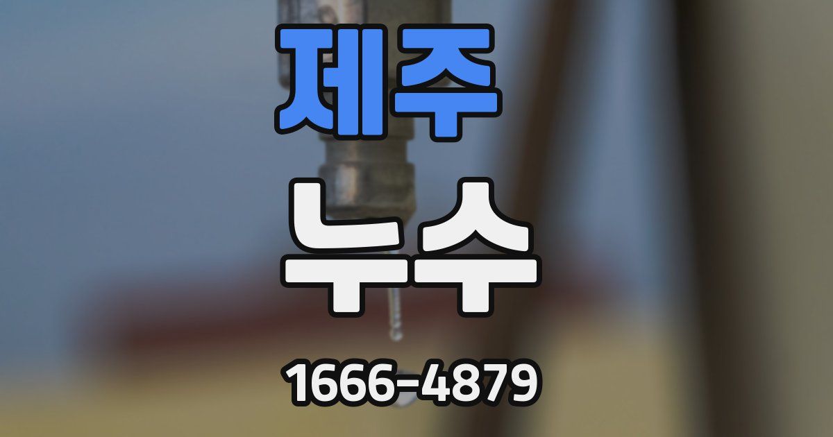 제주 누수