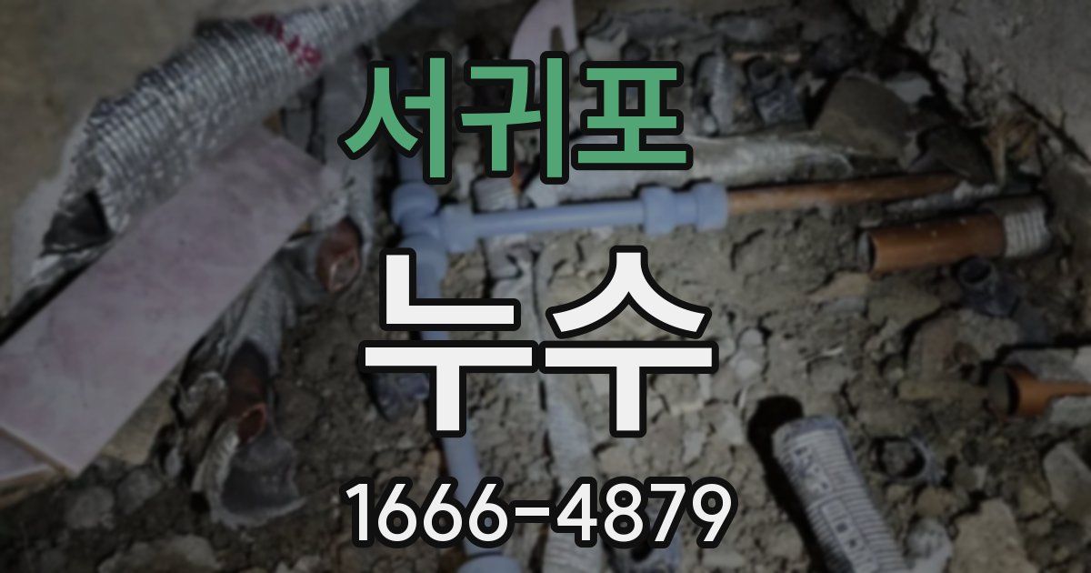 서귀포 누수