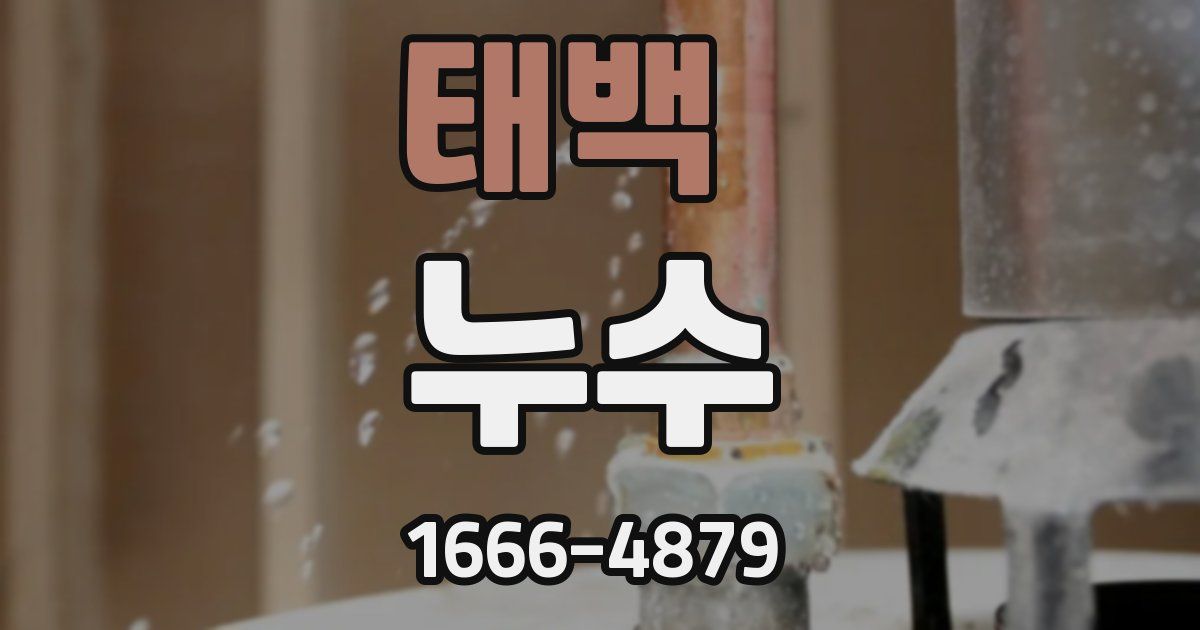 태백 누수