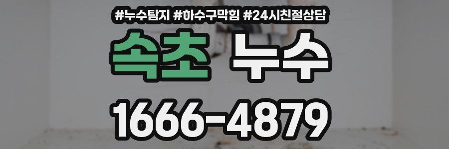 속초 누수