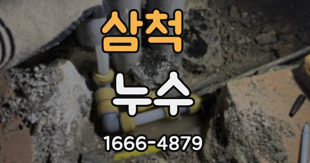 삼척 누수