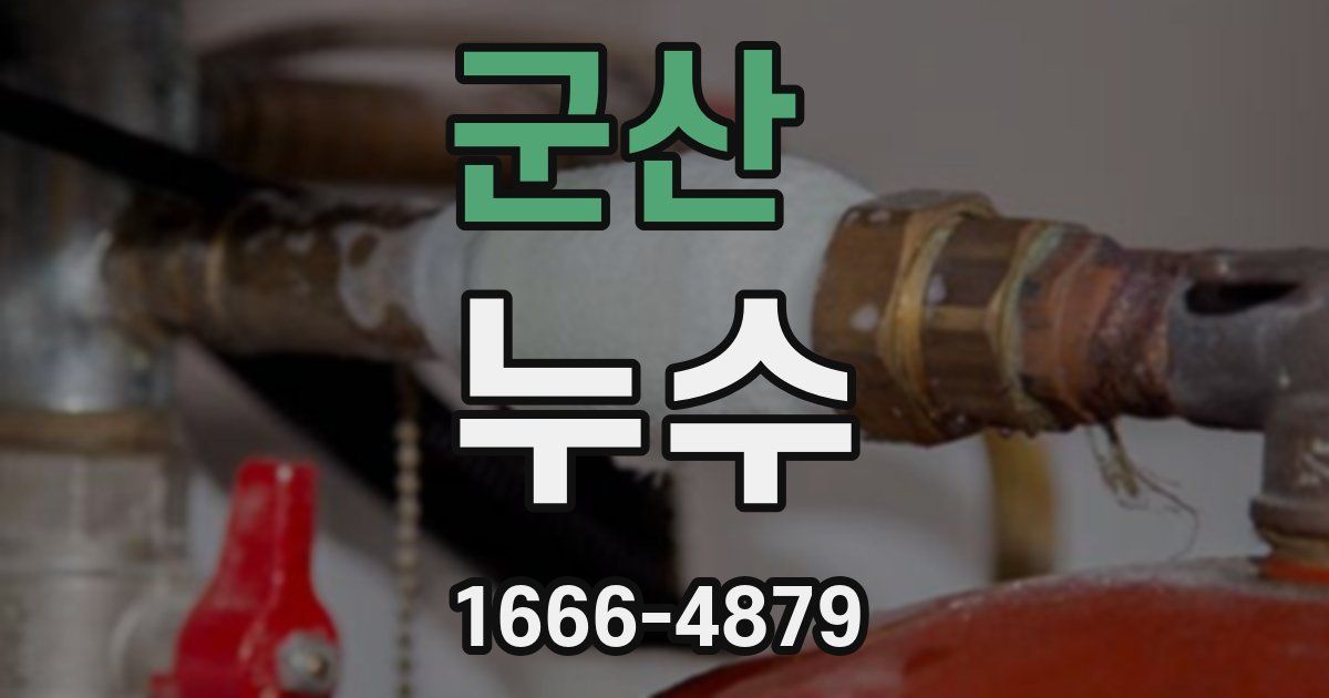 군산 누수