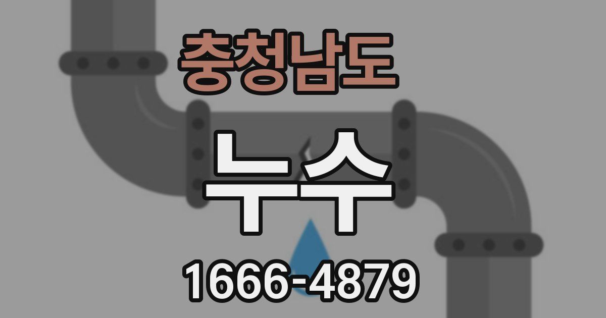 충청남도 누수