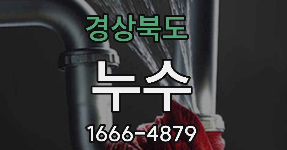 경상북도 누수