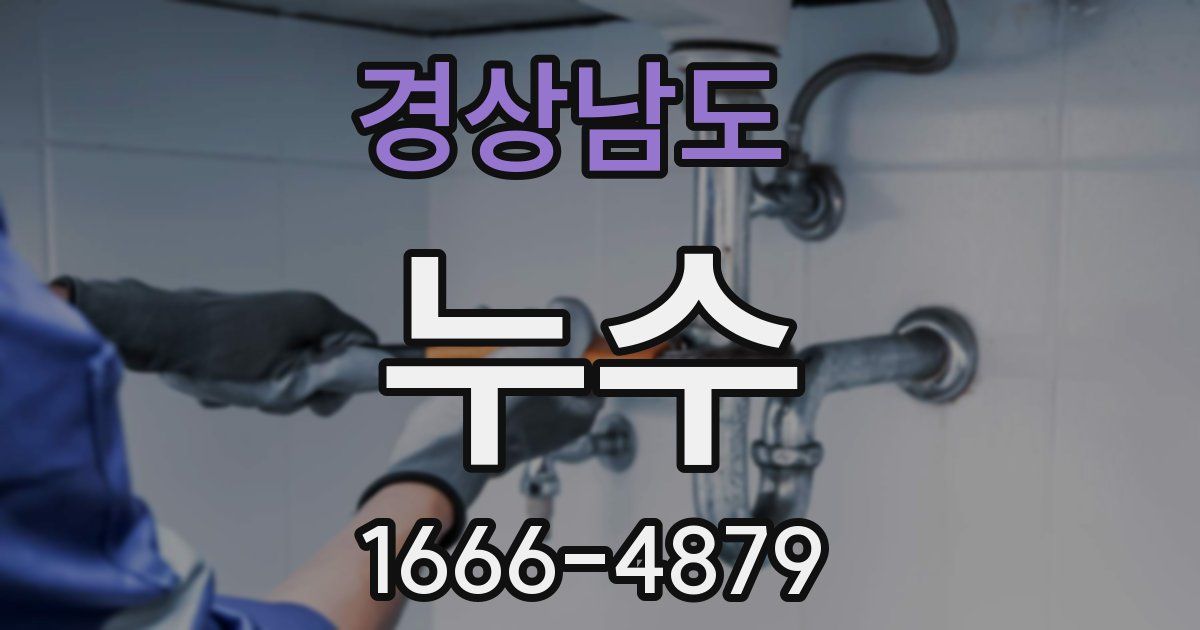경상남도 누수