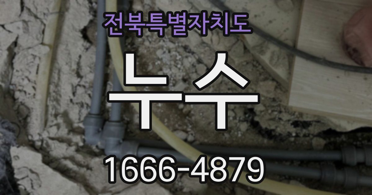 전북특별자치도 누수
