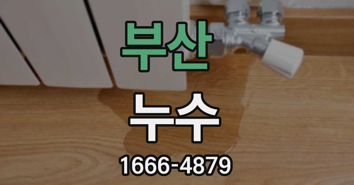 부산 누수