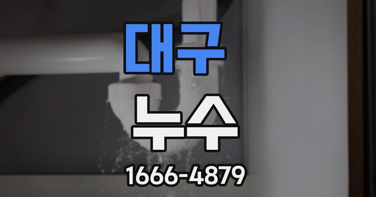 대구 누수
