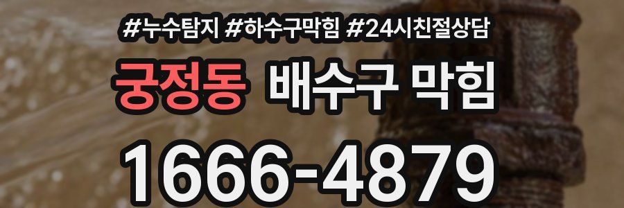 궁정동 배수구 막힘