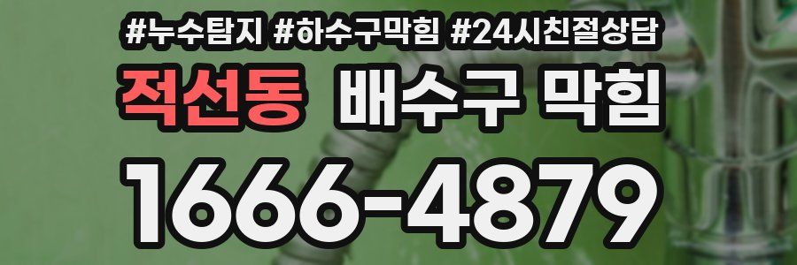 적선동 배수구 막힘