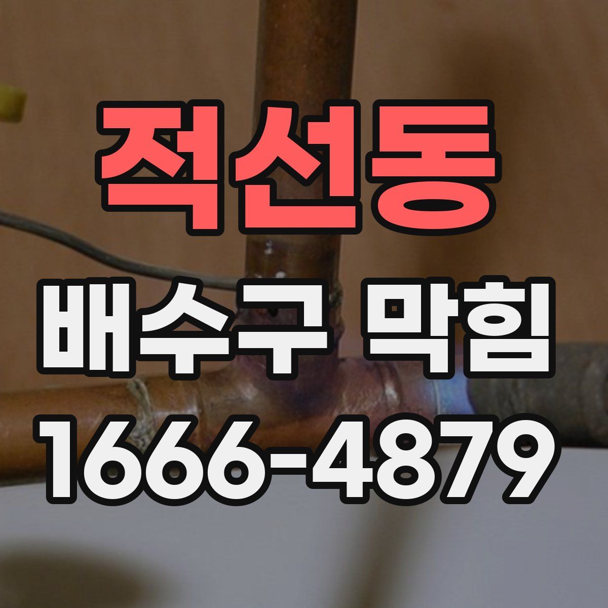 적선동 배수구 막힘