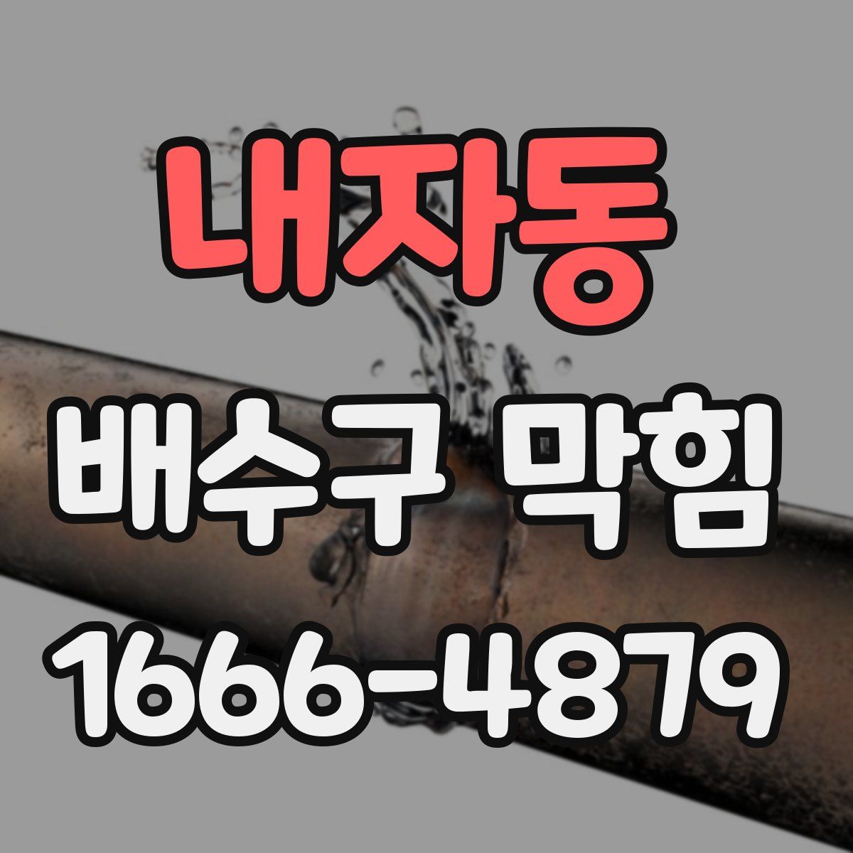 내자동 배수구 막힘