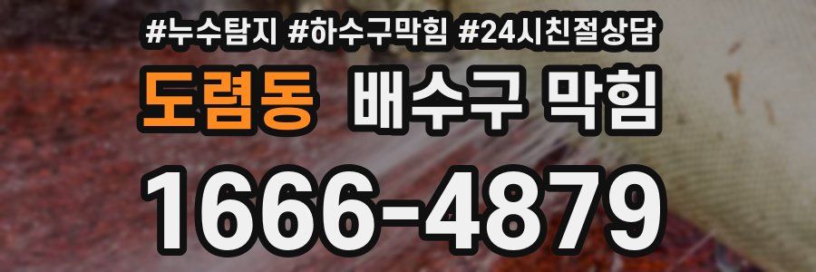 도렴동 배수구 막힘