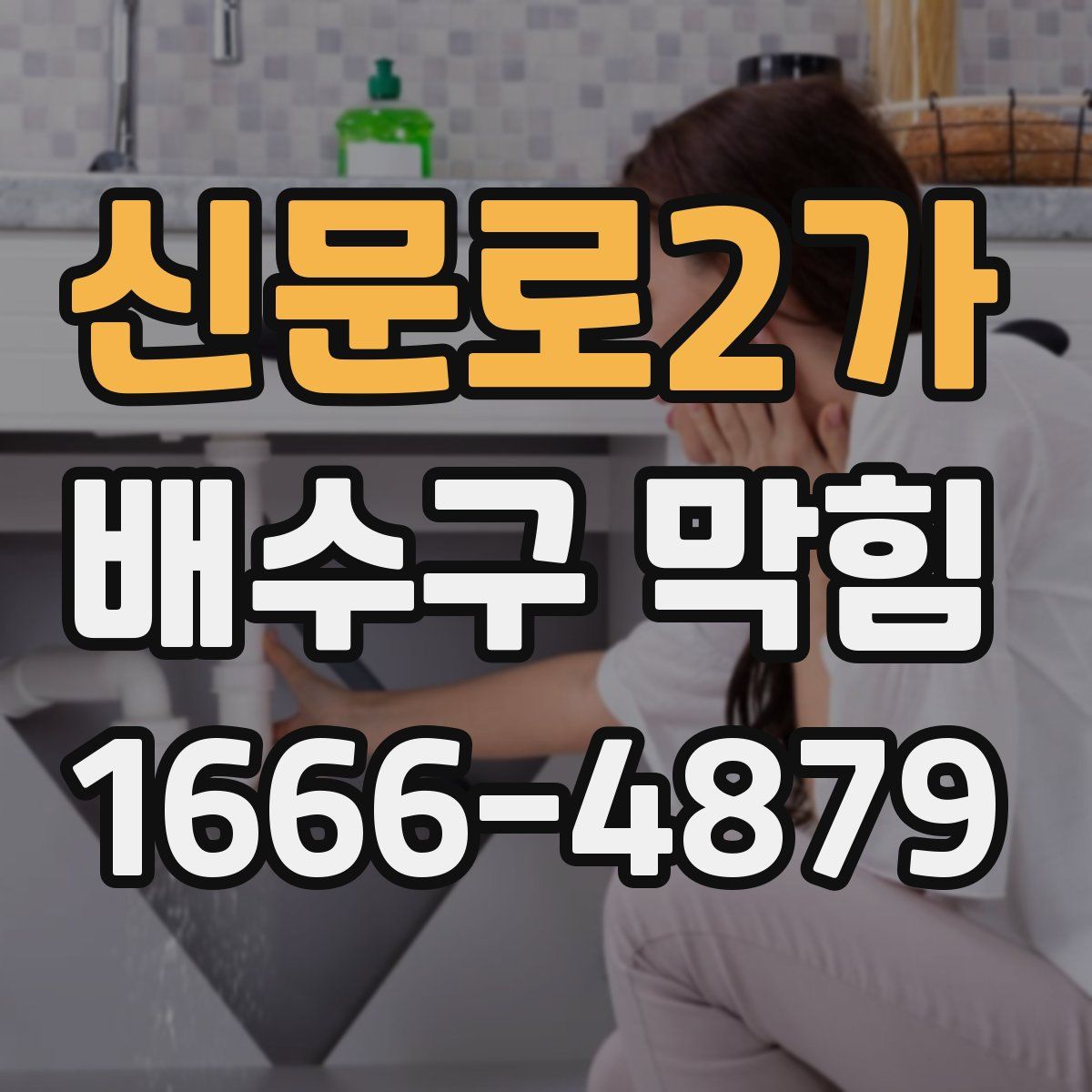 신문로2가 배수구 막힘