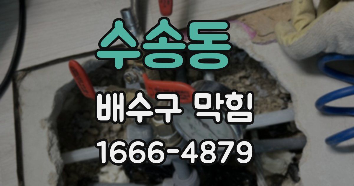 수송동 배수구 막힘