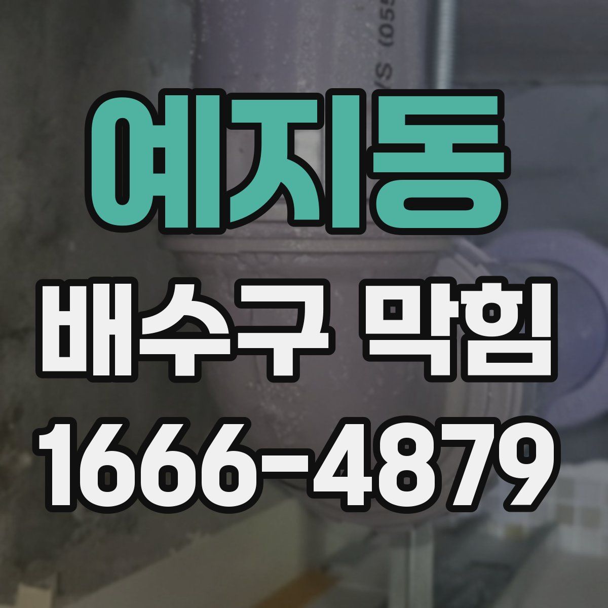 예지동 배수구 막힘