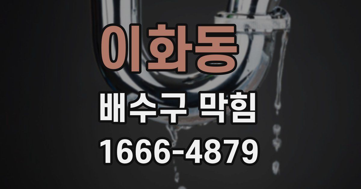 이화동 배수구 막힘