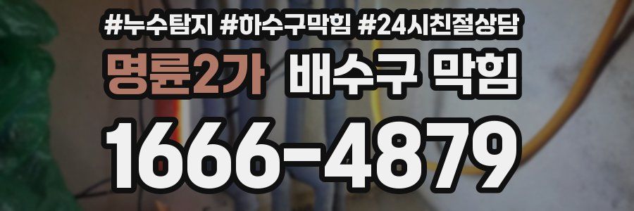 명륜2가 배수구 막힘