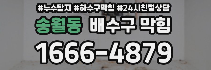 송월동 배수구 막힘