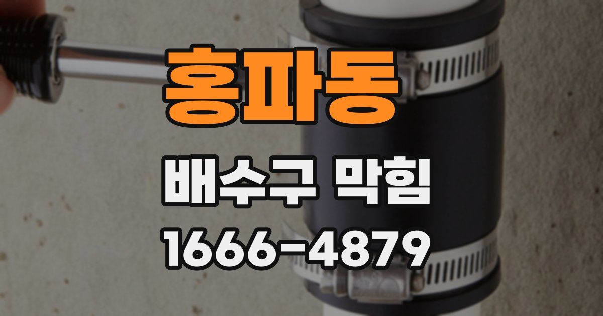 홍파동 배수구 막힘
